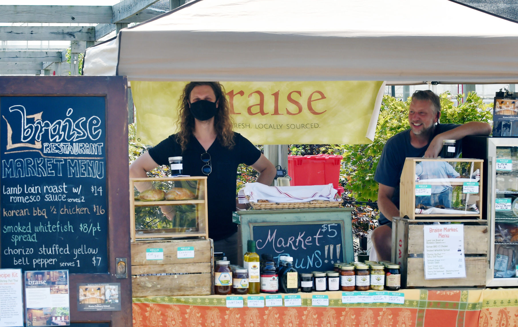 Braise, a restaurant/culinary school in Milwaukee, sets up shop Sunday at Milaeger's farmers market